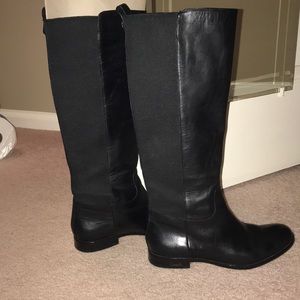 Coach black knee high boots